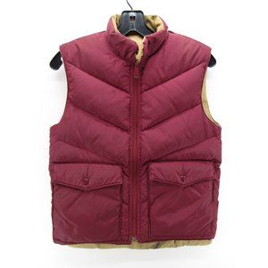 VINTAGE Anderson Little Jacket Small Red Vest Goose Down Reversible*
